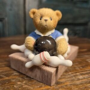 Cherished Teddies Figurine Bryce I Scored A‎ Strike When I Met You Enesco 731870